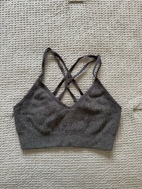 aerie Gray Crossback Bralette